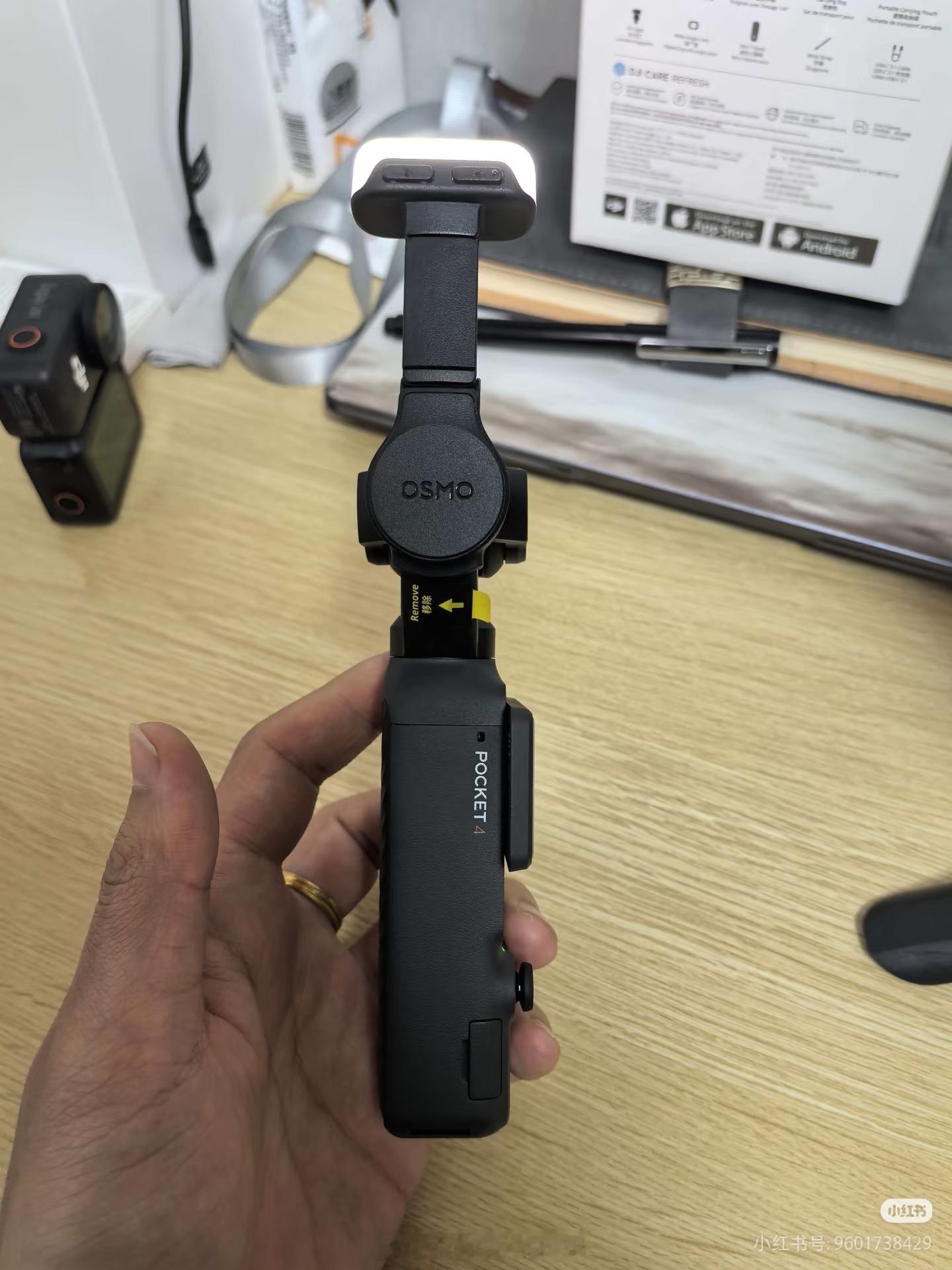 大疆Pocket4马上发布了，看起来就是一些非常小细节的改进，加了个自带内存然后