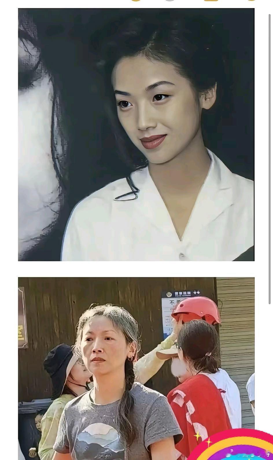 以前多水灵啊，现在咋老成这样了。我才发现原来香港女明星也不经老啊！ 