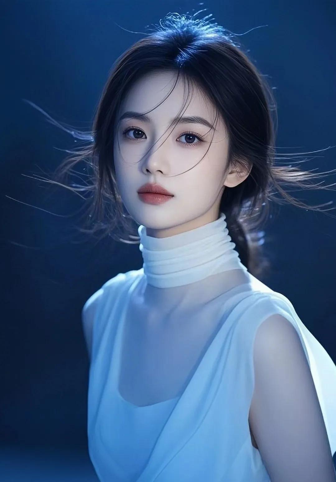 风拂青丝动，月照玉颜明。美人脸相思愁 情丝绪绪缠。 独缺佳人相伴