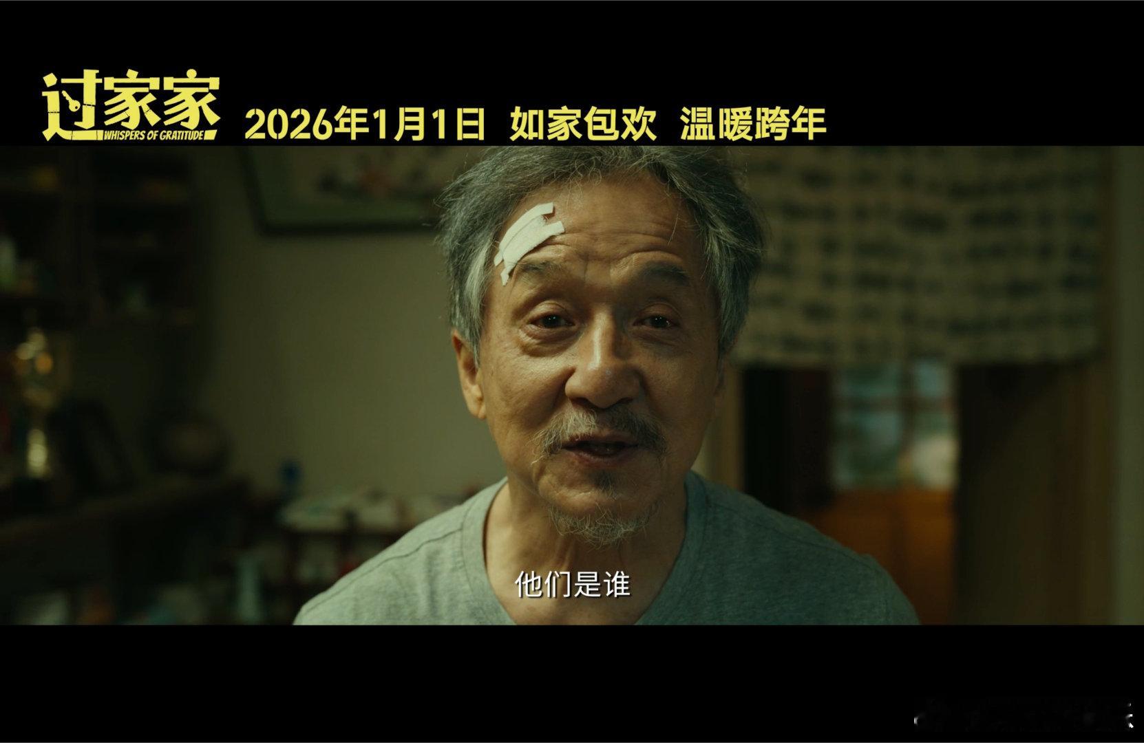 电影过家家定档成龙彭昱畅新电影父慈子不笑 2026年1月1日元旦暖心跨年！成龙化