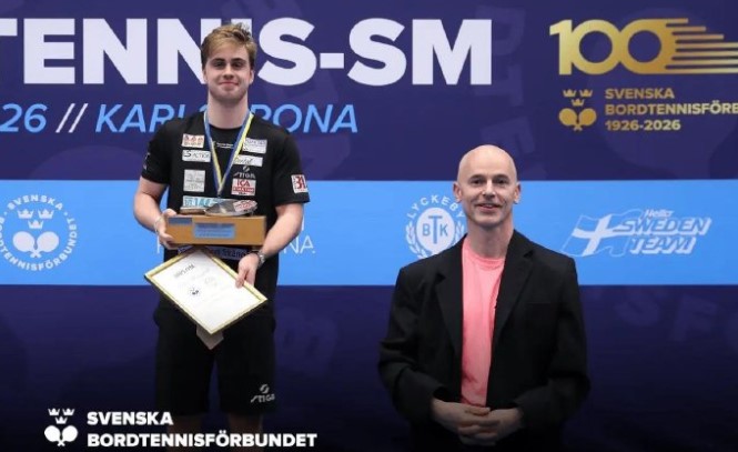 瑞典乒协：莫雷高德荣获2024/2025赛季年度最佳表现奖