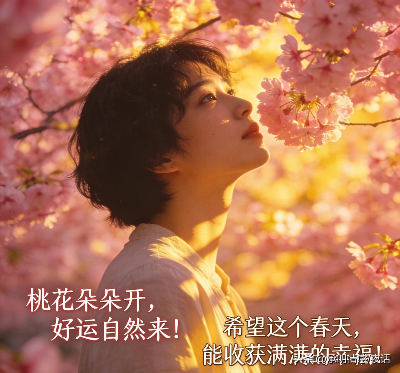 春日生活打卡季 春日暖阳下，桃花朵朵开，好运自然来！🌸🌸🌸