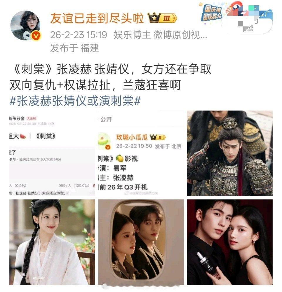 张婧仪方辟谣出演《刺棠》 