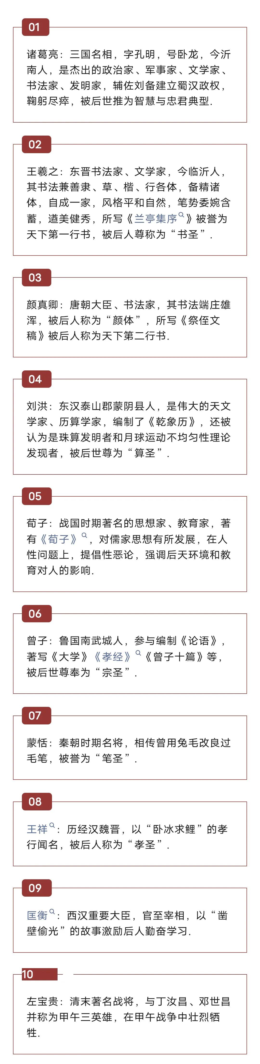 临沂十大历史名人，看看你认识几个？