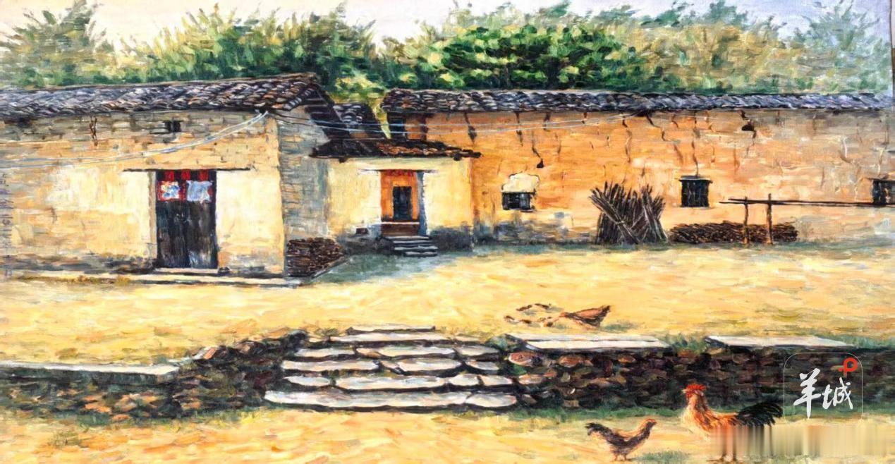 广州从化乡村画家画展暨盆景艺术展开幕60幅画作：画笔下的乡愁与时代展览以“流溪L