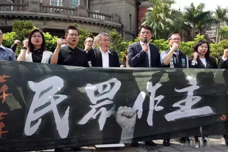 赖清德就职前一天，民众党将发动群众在民进党党部前游行。台北市警察局长张荣兴说，预