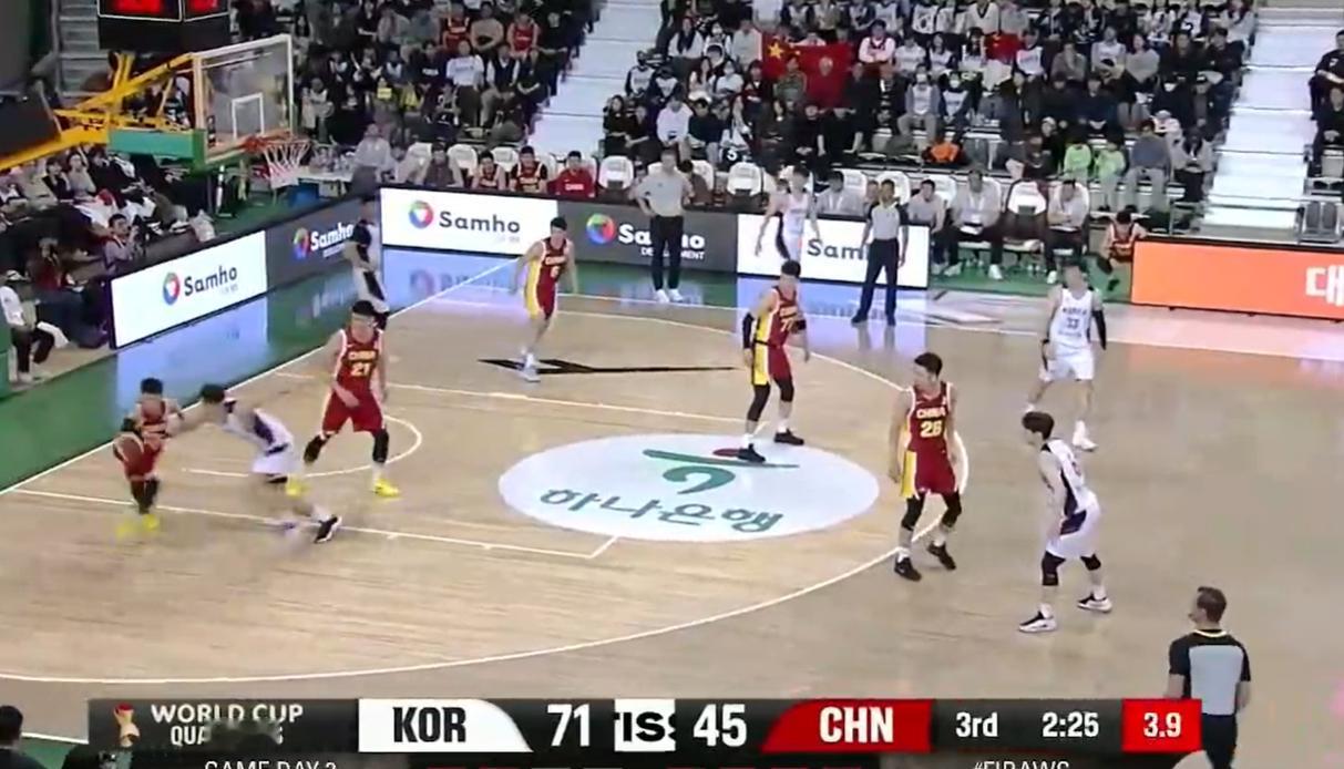 兄dei们，刚刚打开电梯，这比分，给我干哪儿去了？中国男篮vs韩国男篮