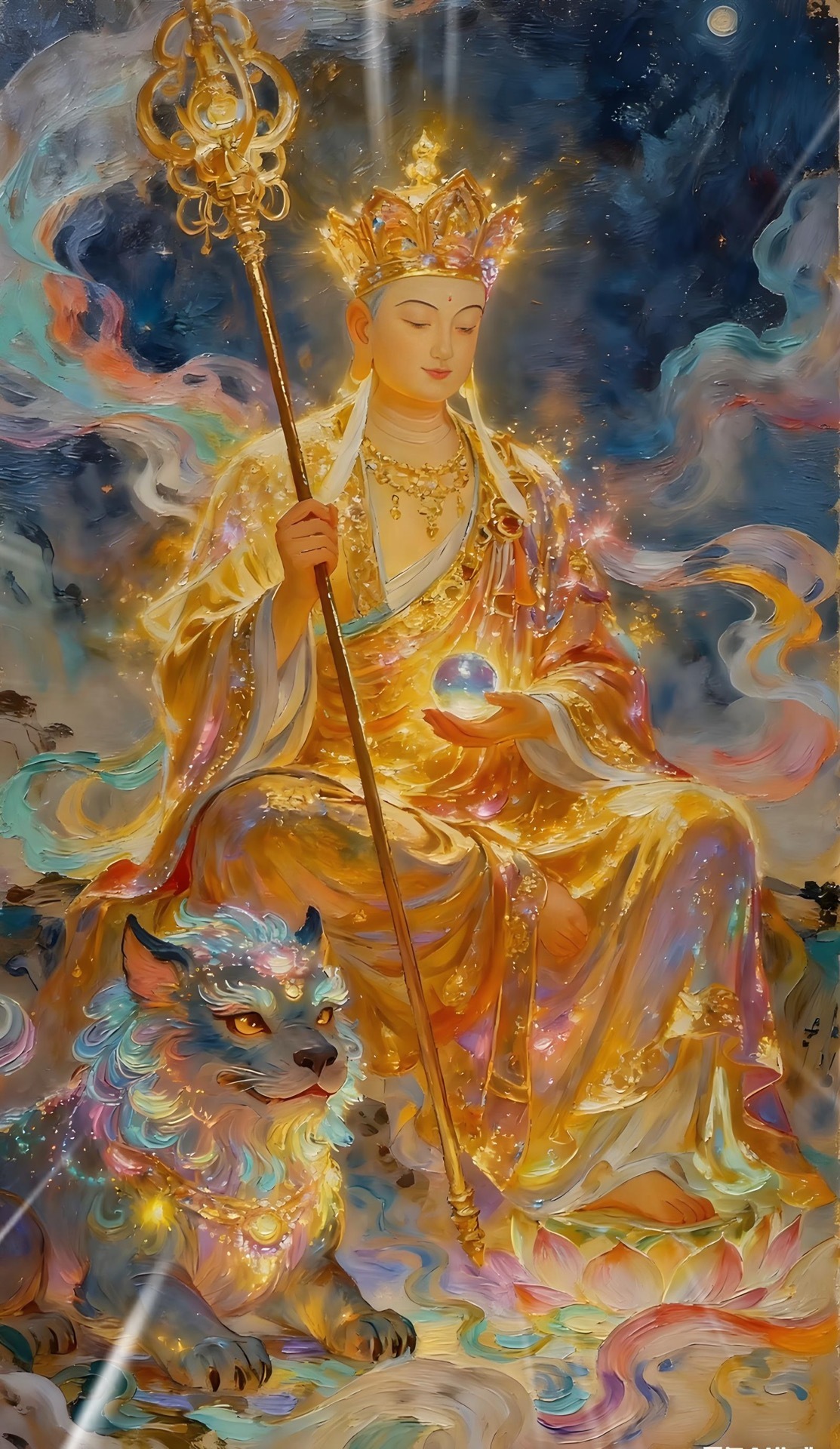刷到地藏菩萨不要划走，心有所愿，皆能圆满；祈福地藏，护你安康。 ​​​[鲜花][