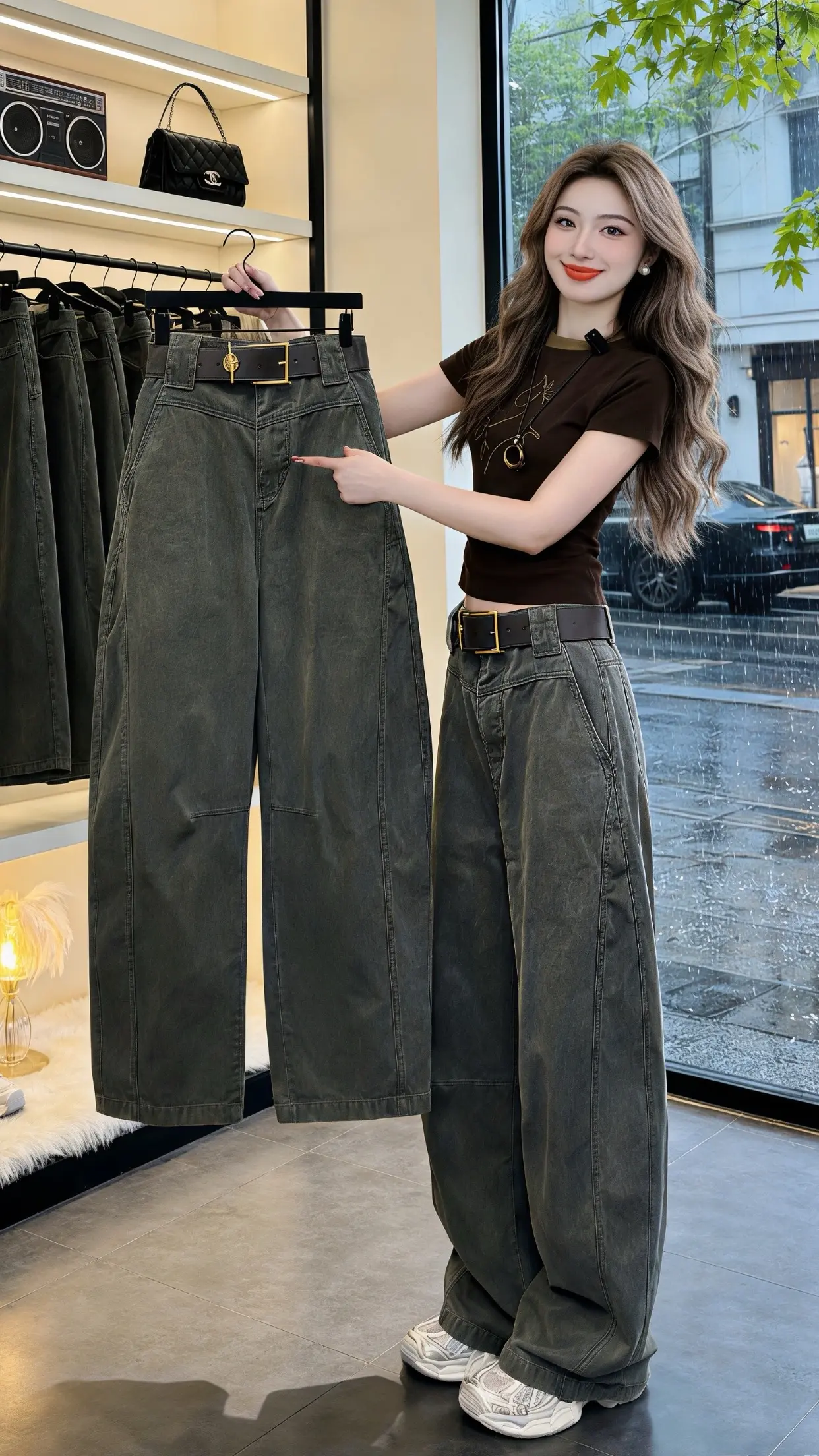 怎么将牛仔裤穿出高级感 显瘦显高显腿长裤子 穿出你的chic风 早春穿...