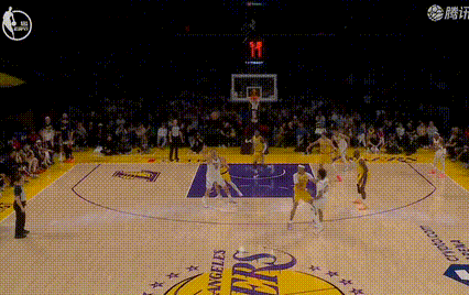 打到最后，掘金角色球员三分真扔的进啊掘金vs湖人