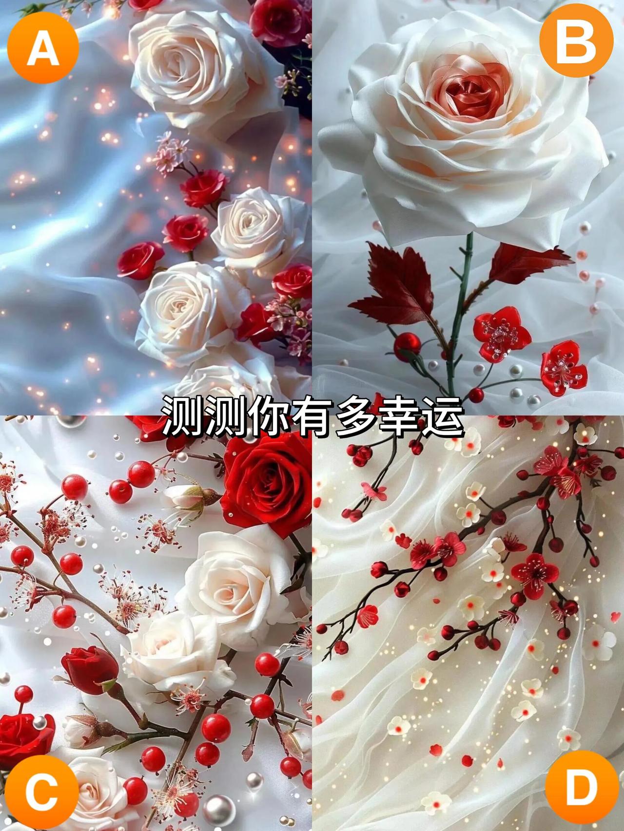 心理测试：
测测你是不是幸运儿？
请大家理性看待，千万别太较真~
答案已经在评论