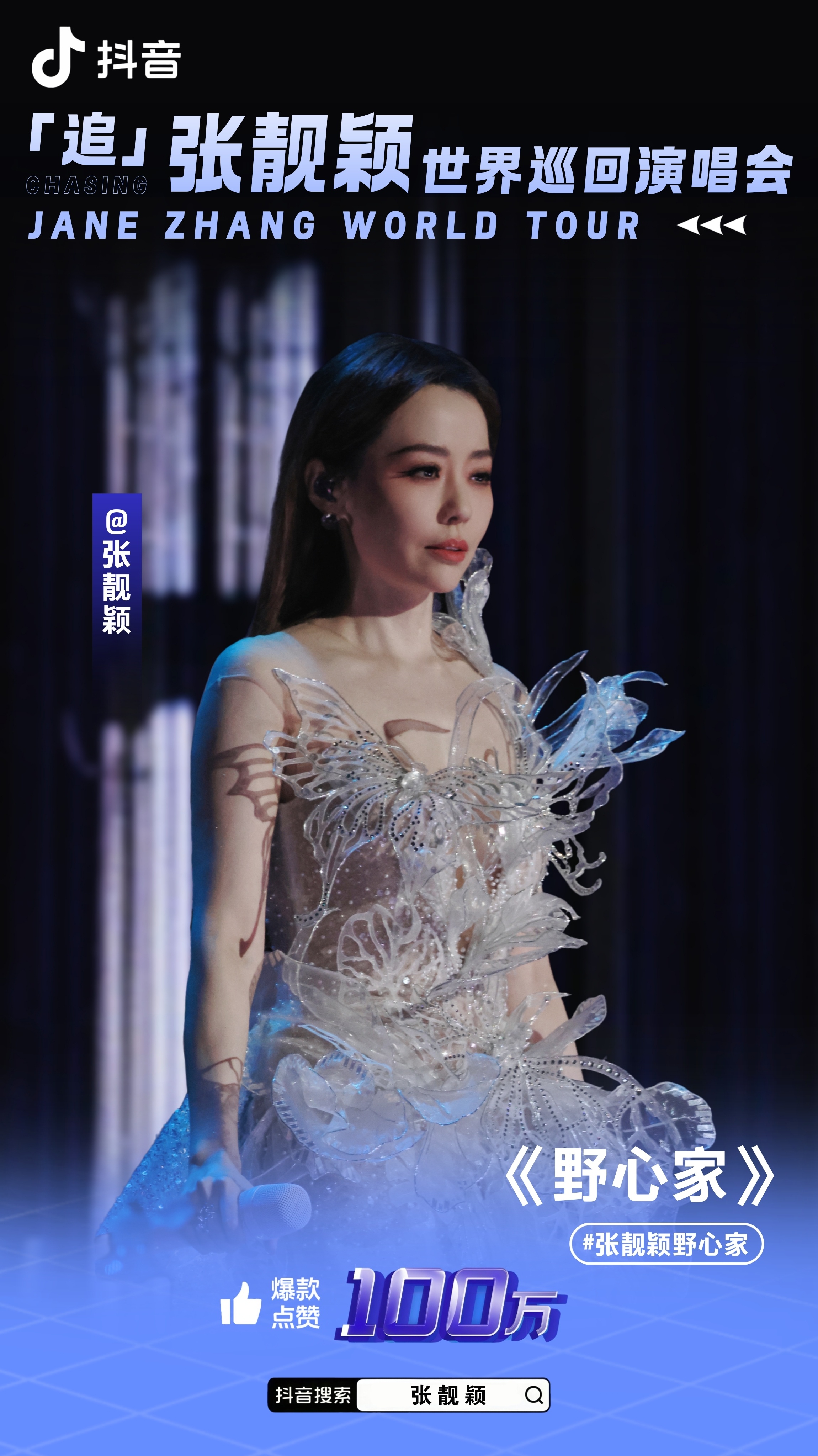 张靓颖 ⚡追张靓颖世界巡回演唱会 恭喜「追」世界巡回演唱会《野心家》舞台，直拍点