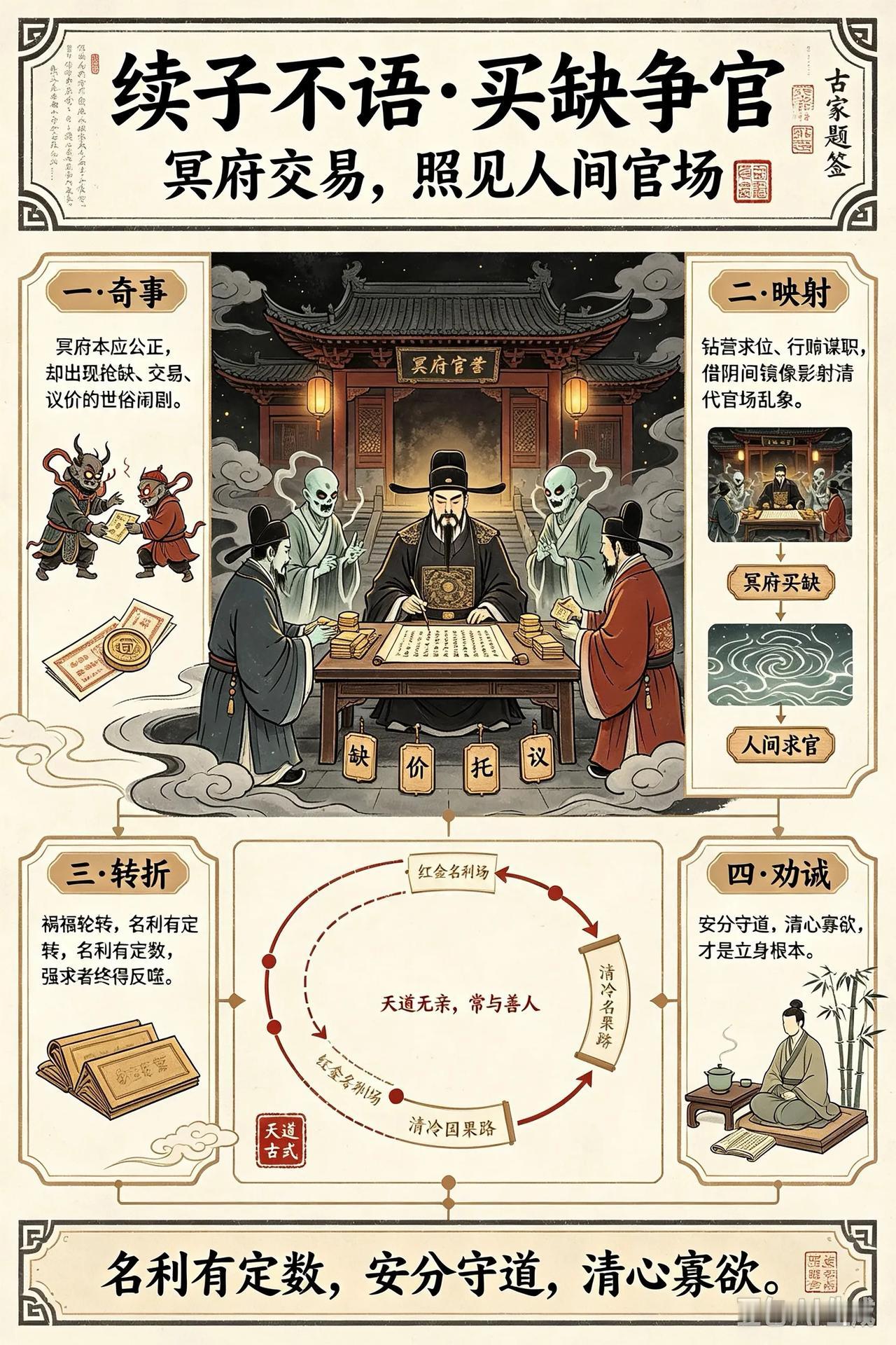 清朝乾隆辛亥年间，山阴有个管户籍文书的书吏徐某生了病，看见已经过世的哥哥来跟他说