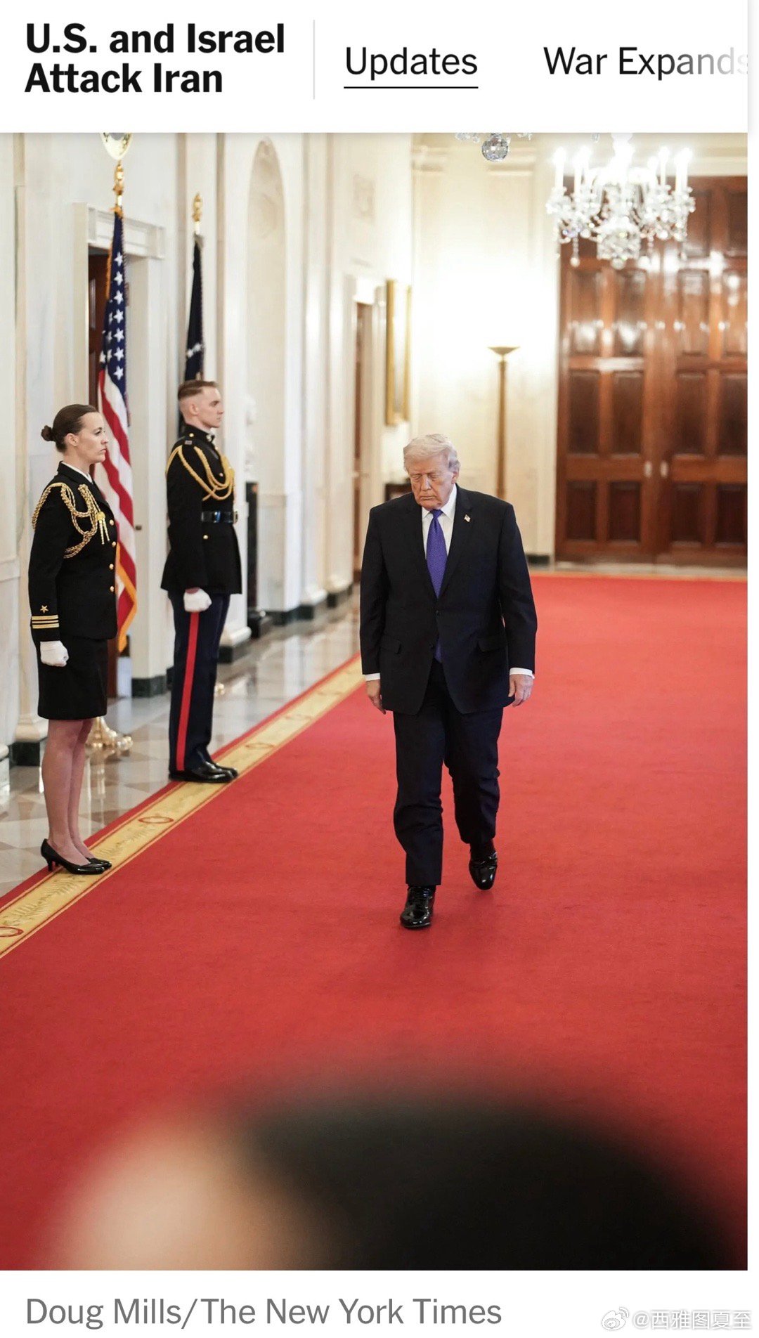 Trump白宫新闻发布🎙️对伊军事行动，会持续四到五周，如有必要，可以更长目标