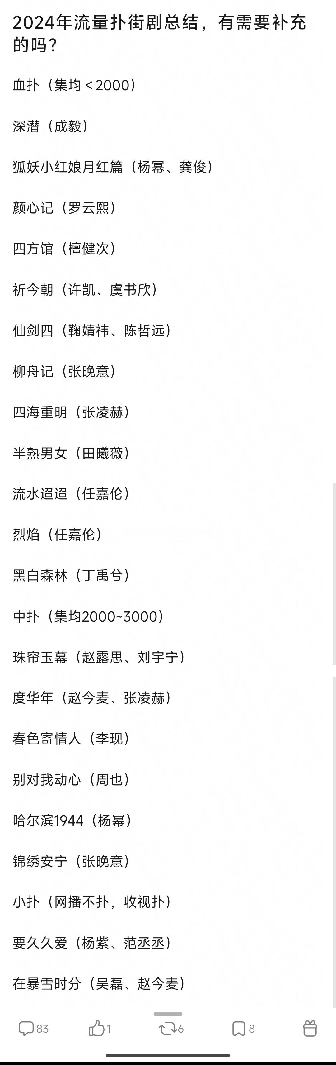 5024流量扑街剧总结，是这样的吗？ 