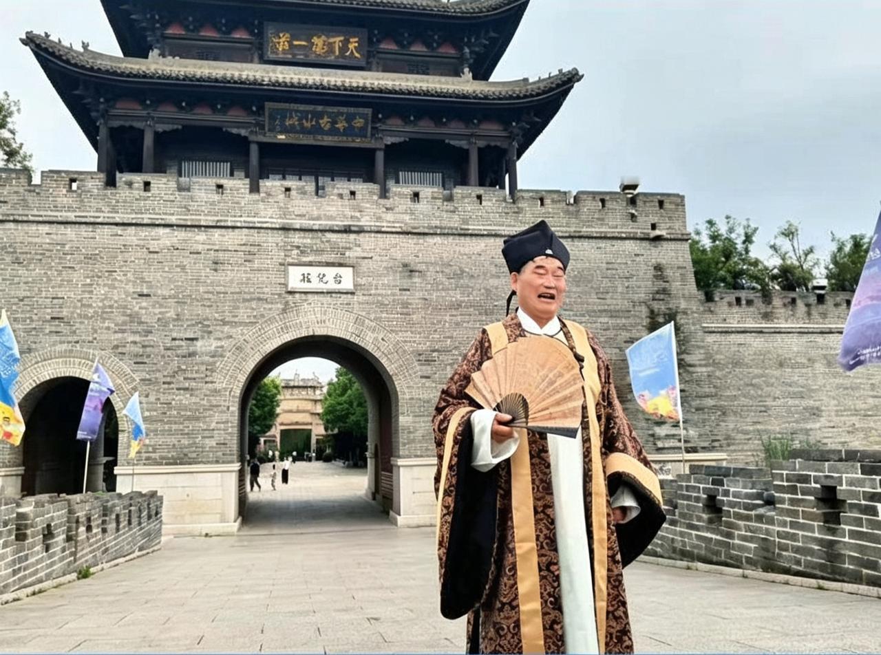 大衣哥当上“台儿庄庄主”，你觉得这头衔合适吗？
 近期，大衣哥朱之文现身台儿庄古