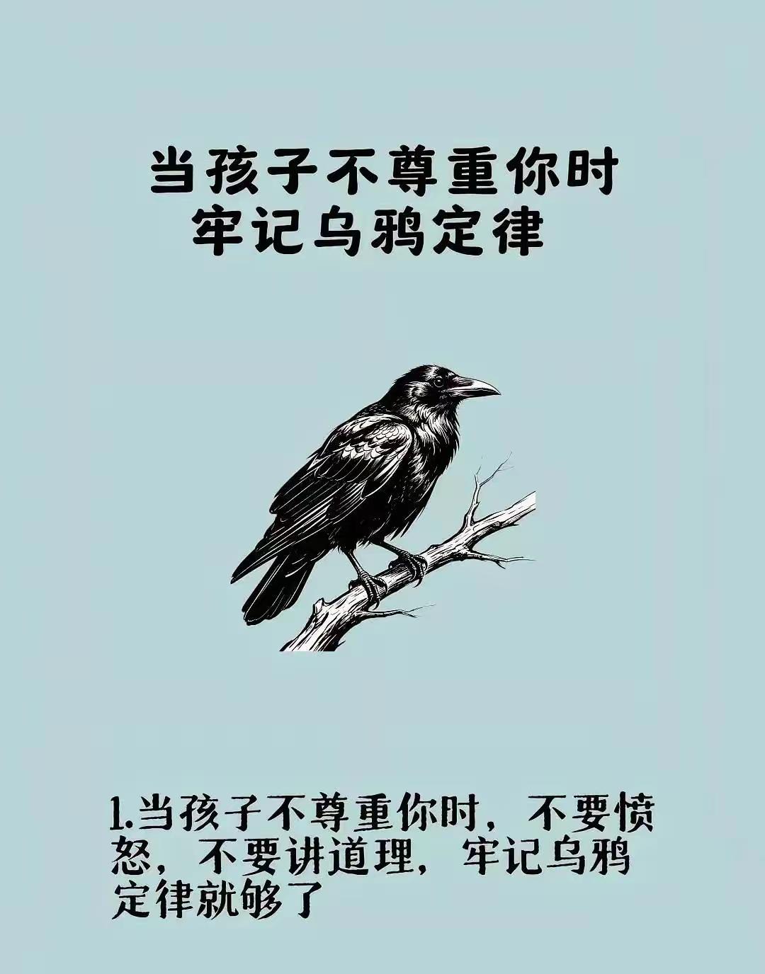 乌鸦定律核心：问题往往不在环境，而在自己；不改变自己，换再多环境也没用。
乌鸦嫌