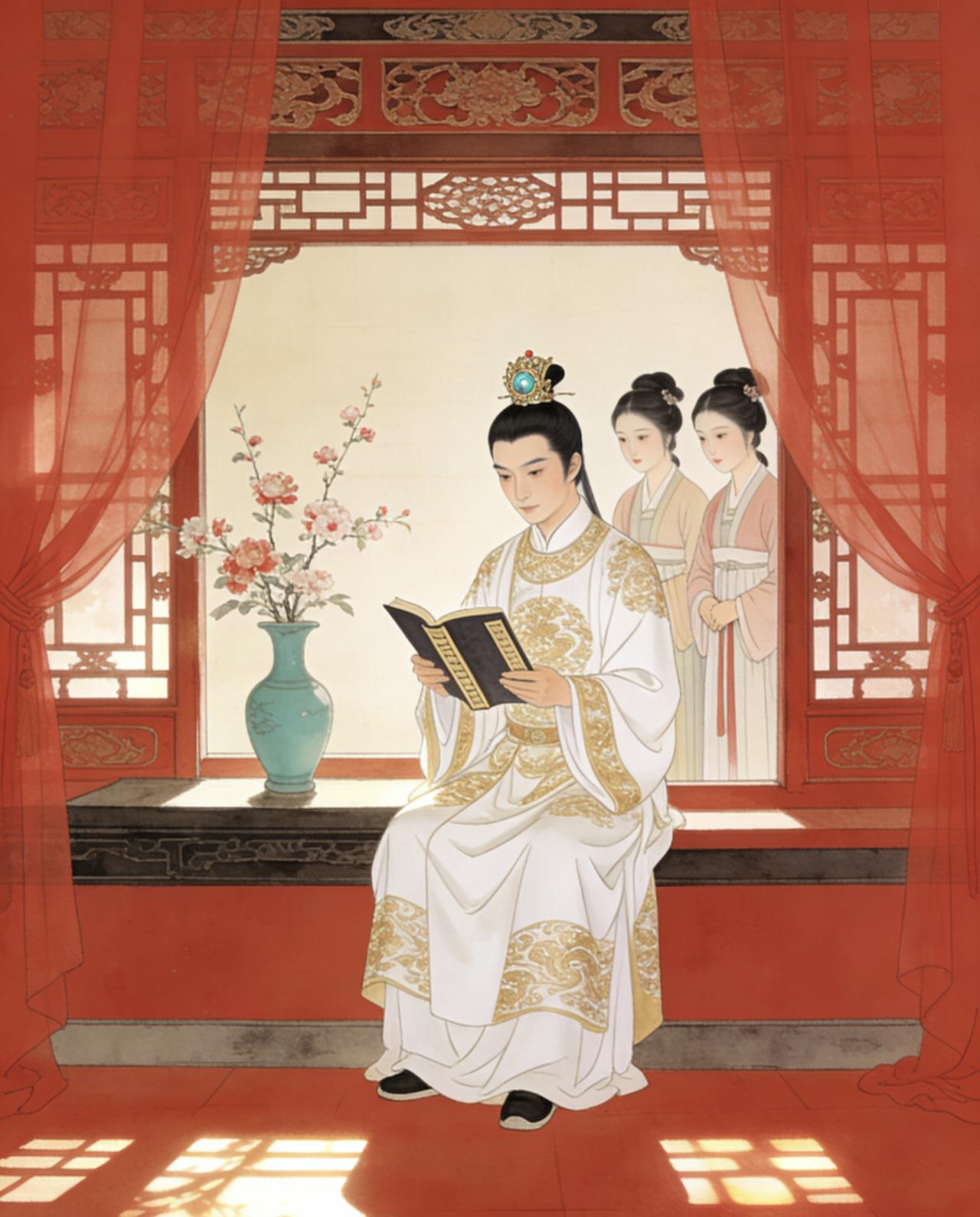 《虞美人·春花秋月何时了》
 
春花秋月何时了，往事知多少。小楼昨夜又东风，故国