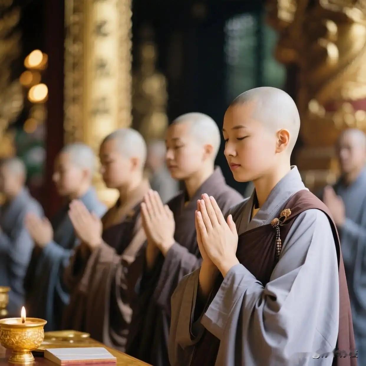 清晨的寺庙，晨钟刚落，僧人已在大殿诵经，殿外却早排起扫码预约的长队——这是现代出