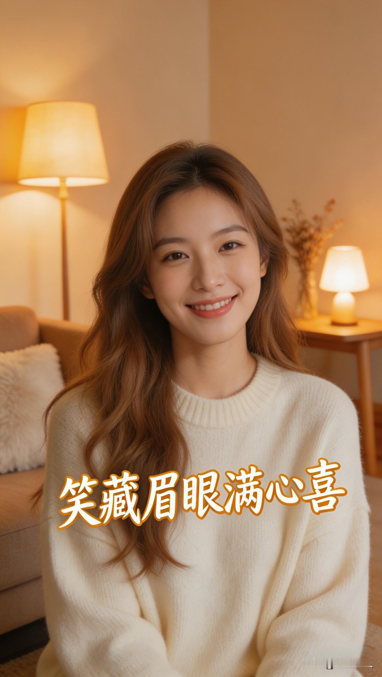 甜到心里的小对联，求个暖心下联～
 
今天一早心情就超好，随手想了句小上联～
不