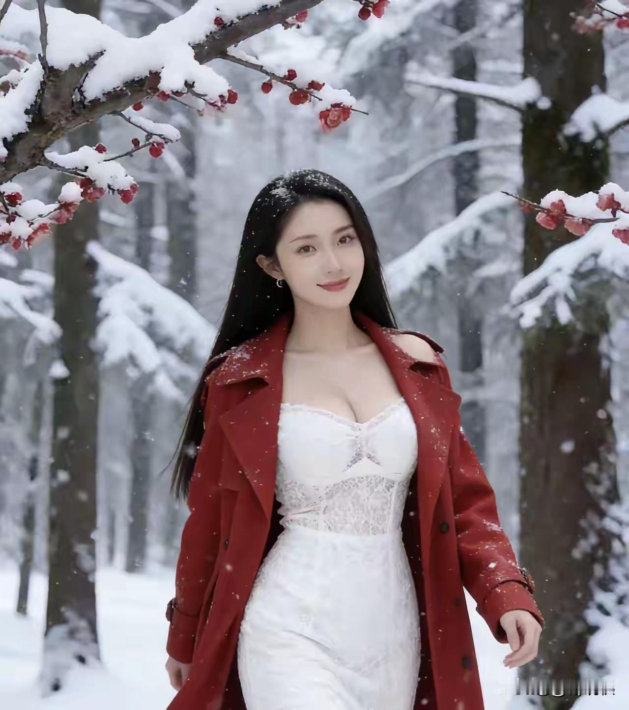 不恋天宫白玉台，
随风漫舞下尘埃。
若问此身归何去，
梅雪相恋迎春来。