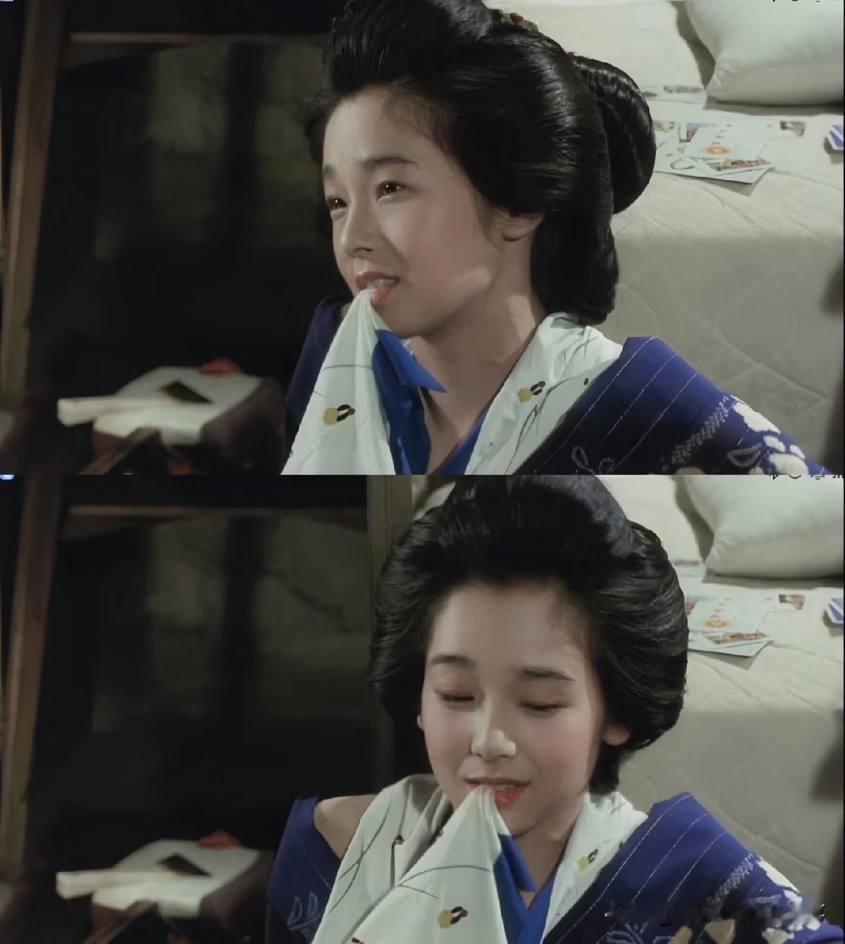 松坂庆子是实打实一眼惊艳的标准大美人，混血高挑，颜值直白亮眼，美得很直观。
反观