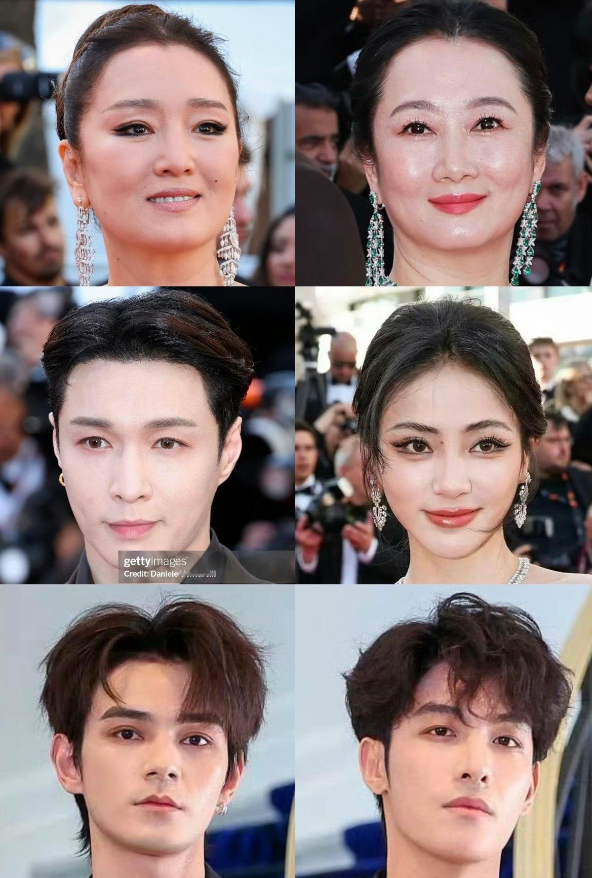中国明星戛纳生图 戛纳电影节开幕G社怼脸生图：巩俐、赵涛、张艺兴、谢可寅、何昶希