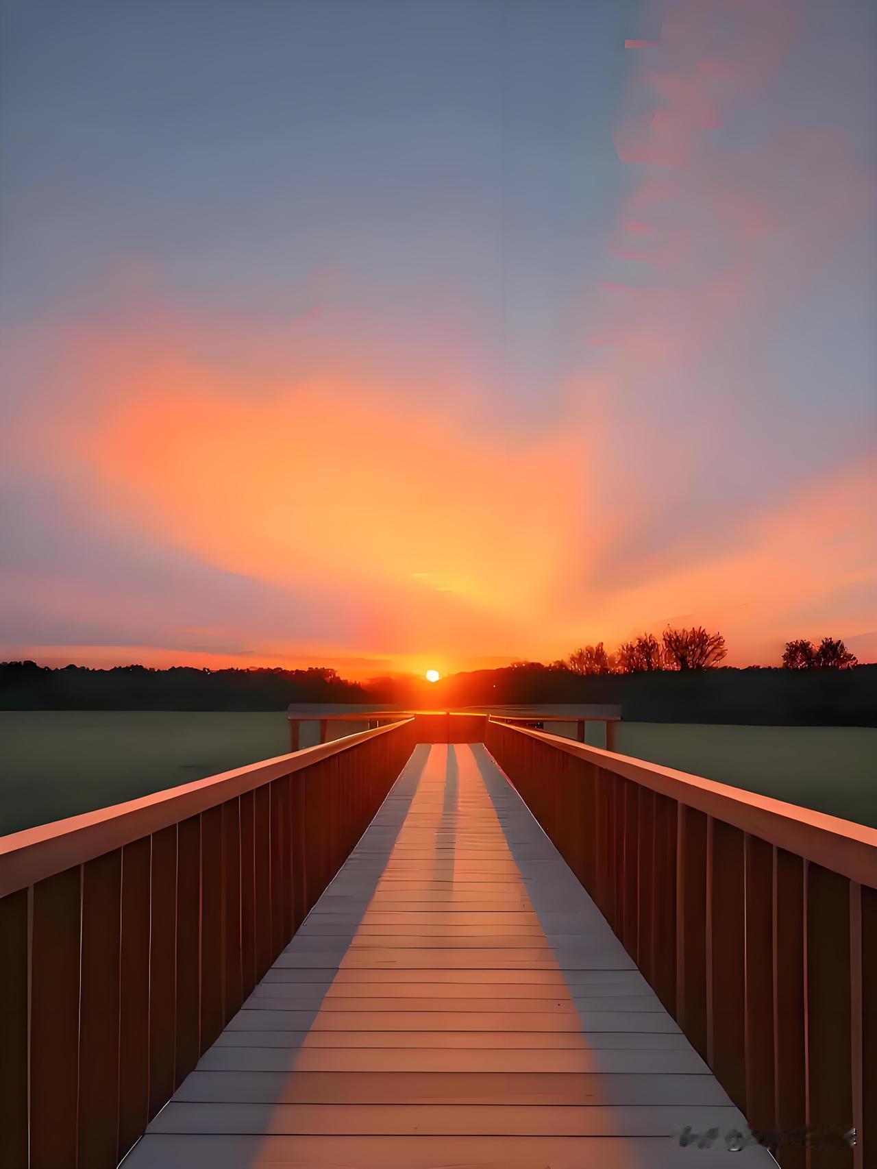 夕阳敢与朝争辉！