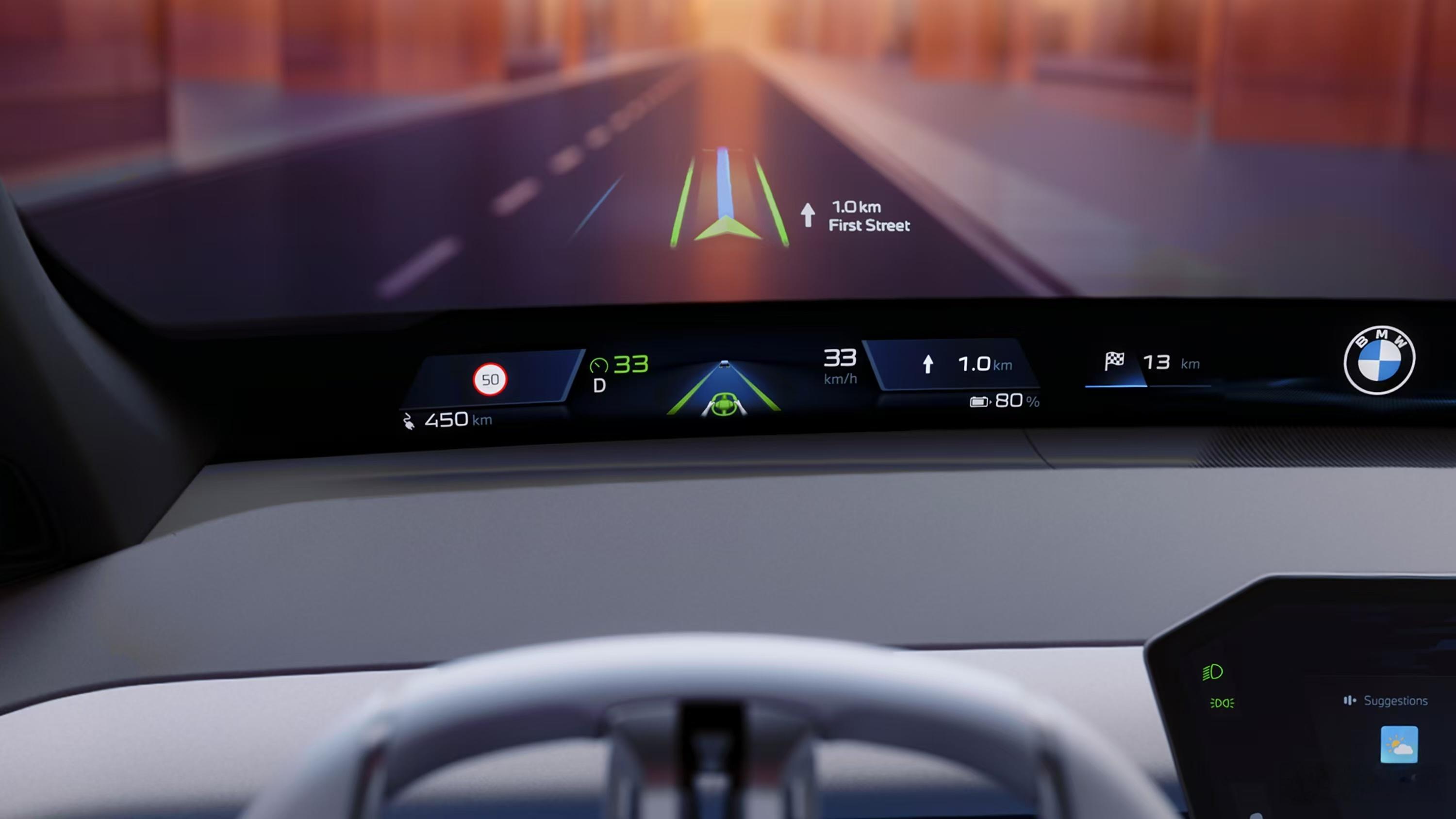 在 2025CES  上，宝马全球首发新世代超感智能座舱——BMW首创全景iDr