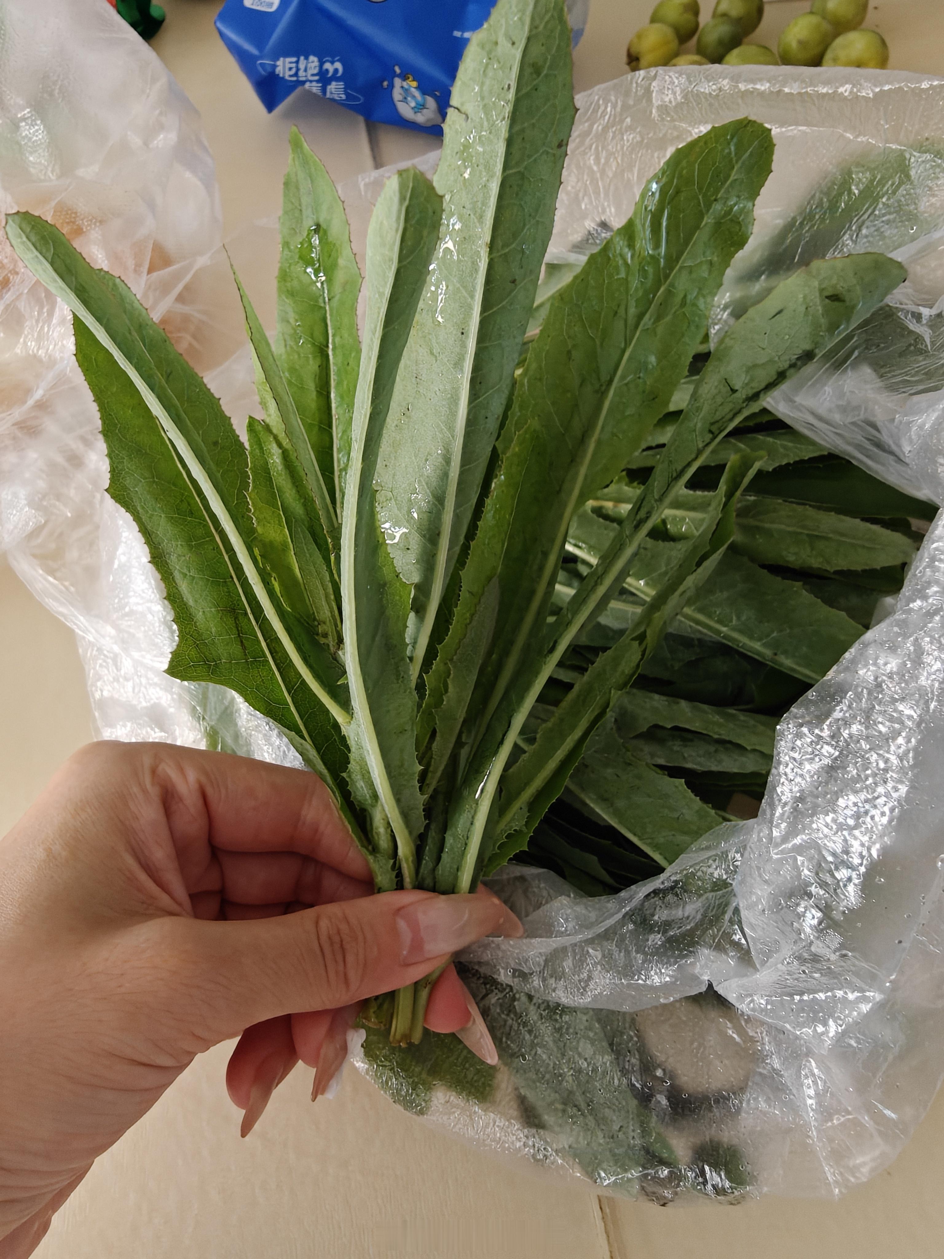 早ﾉ☀好多人说东北人说话一股 曲末菜 味儿，就是这个菜。有点老有点硬，微苦，去火