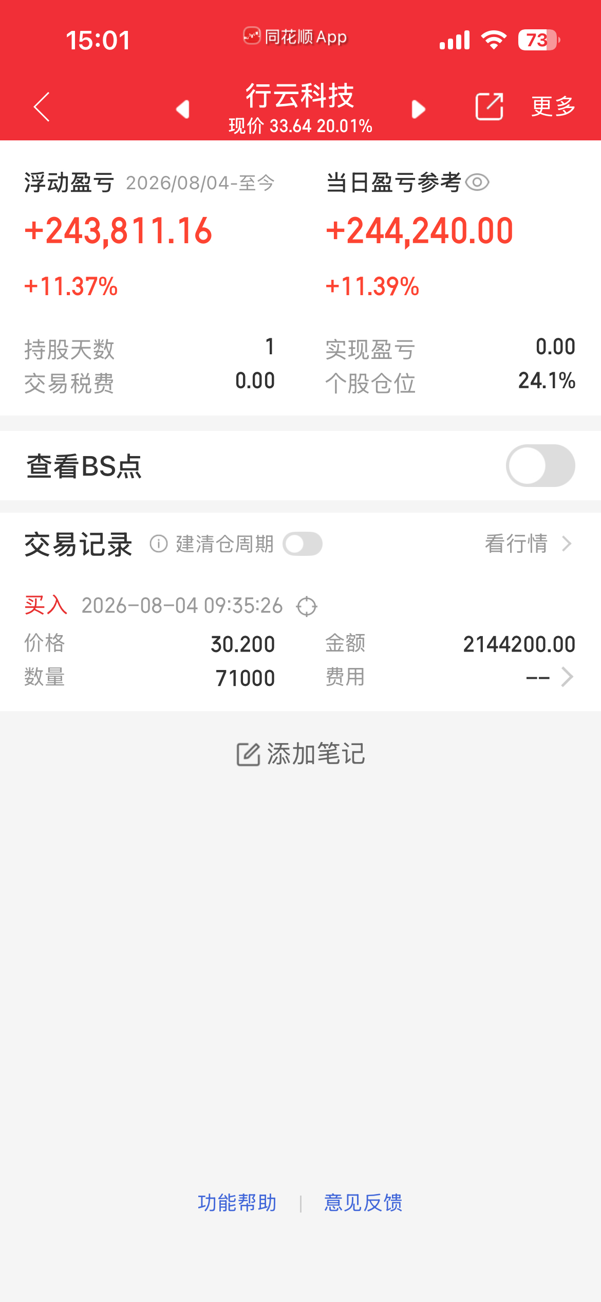 昨天没心情更新，今天更新！A股股王大涨超17%