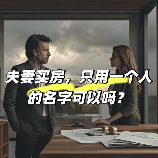 意大利买房：夫妻只写一个人名字行不行？