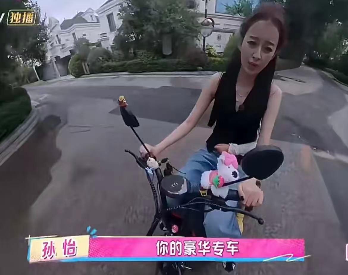 孙怡DIY梦幻三轮车接送女儿上下学 精致的装饰、温柔的配色，孙怡把接送孩子的路变