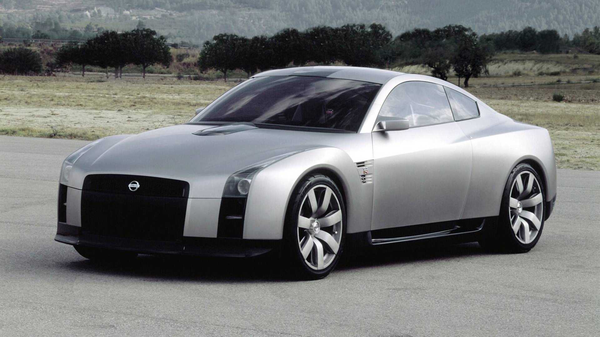一天一张文艺照[超话] 日产R35 GT-R的首款概念车——2001日产Skyl