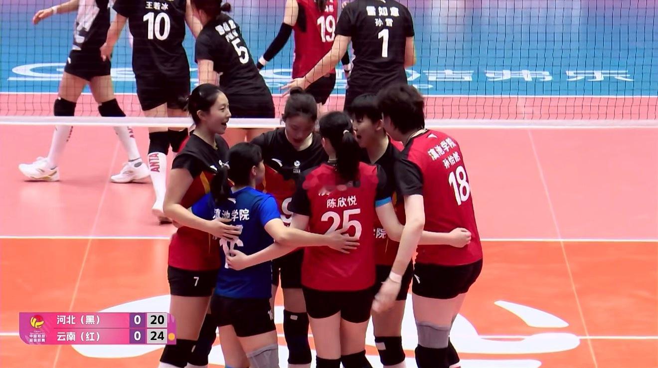 2025-2026中国女排超级联赛B级第二轮河北雪如意vs云南滇池学院第一局：2