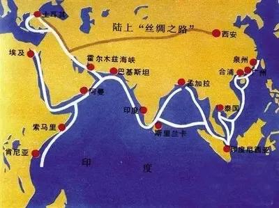 陆地的贸易航线是很难维护的，因为贸易航线经过的每一寸陆地都是私有的，任意一点都能