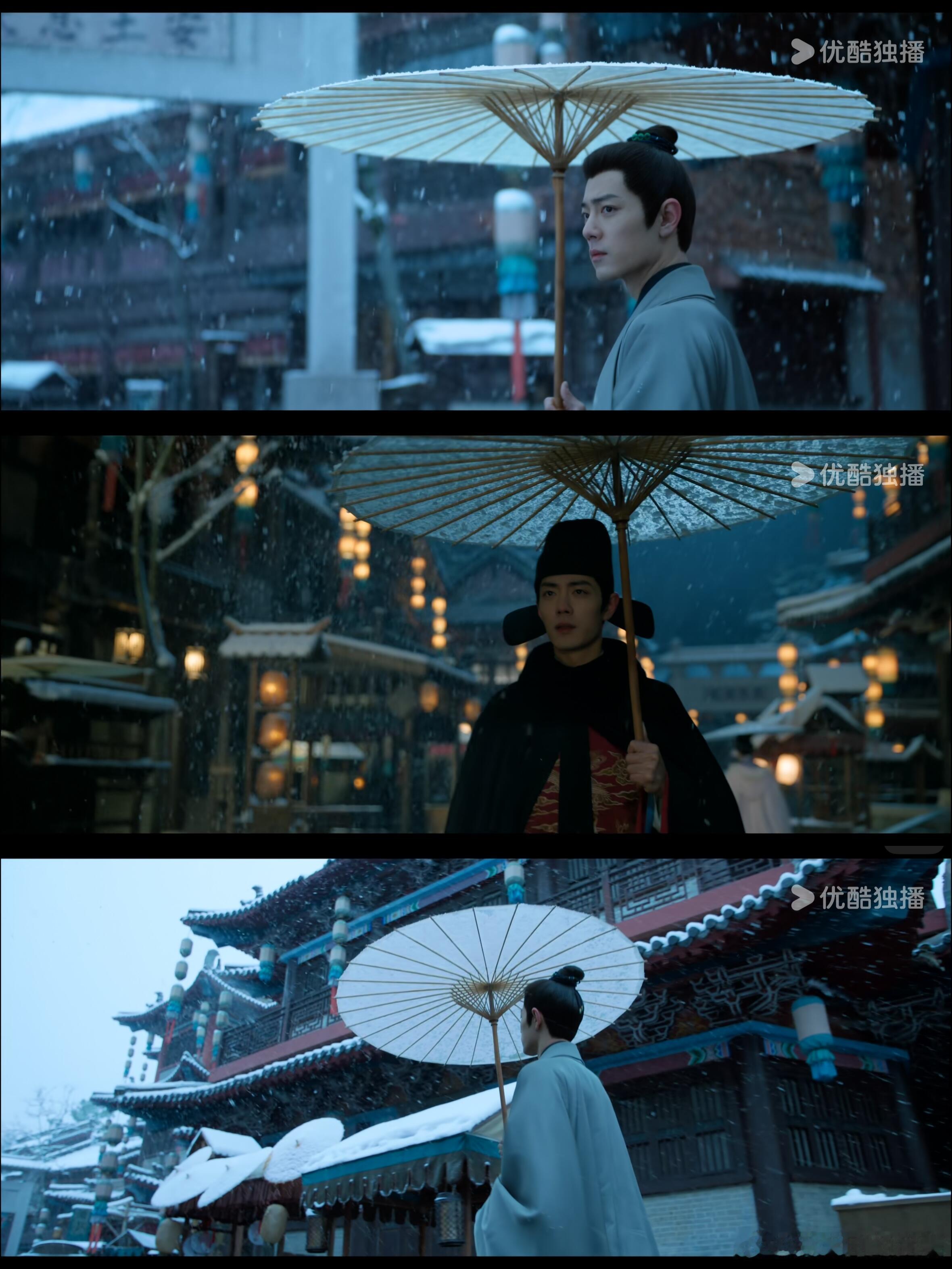 电视剧藏海传[超话]  横店的雪下得真好！藏海在雪景里绝美！这张脸360度无死角