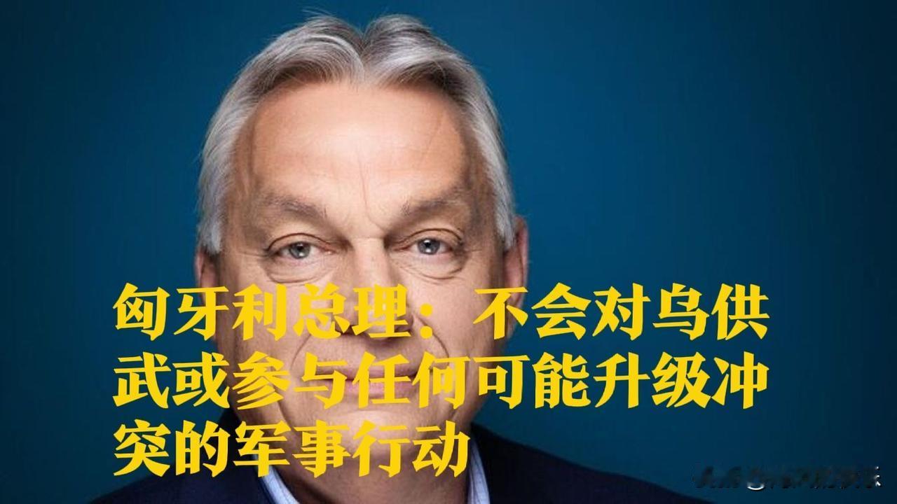匈牙利总理：不会对乌供武或参与任何可能升级冲突的军事行动

   据外媒报道匈牙