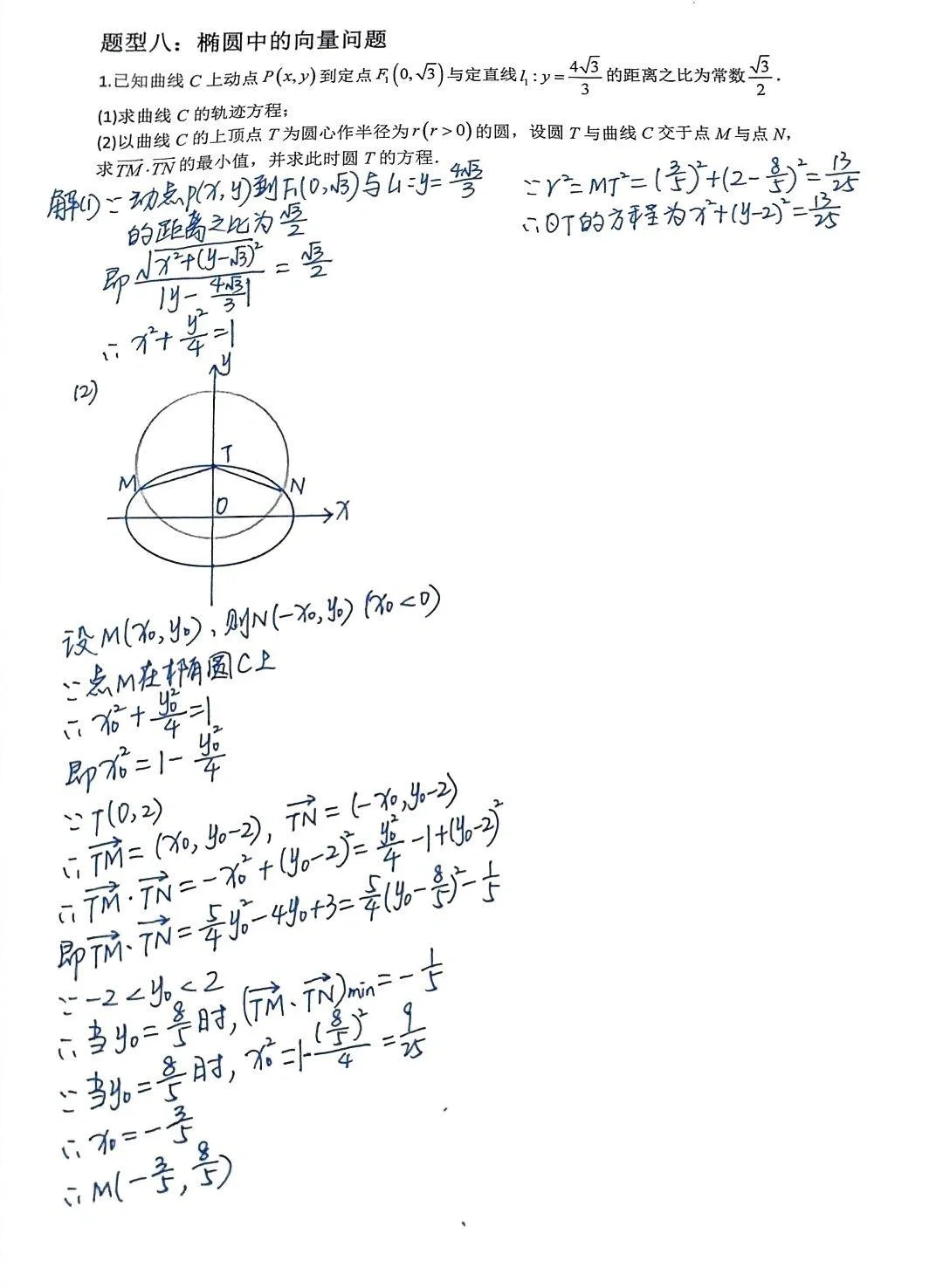 高二数学选修一第三章圆锥曲线3（解析版