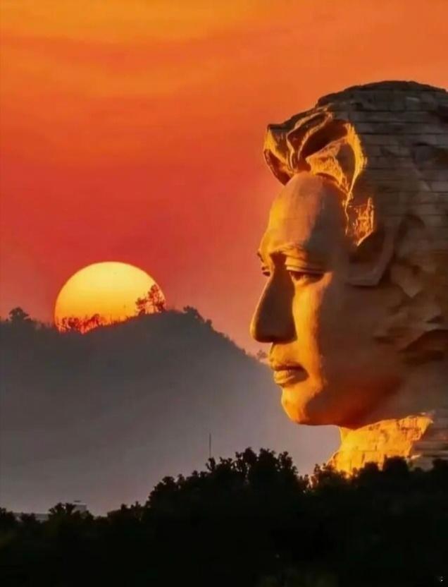 【献衷心·颂东方红】献衷心·颂东方红一曲东方红，声穿云汉。赤帜扬时山河换。人民万