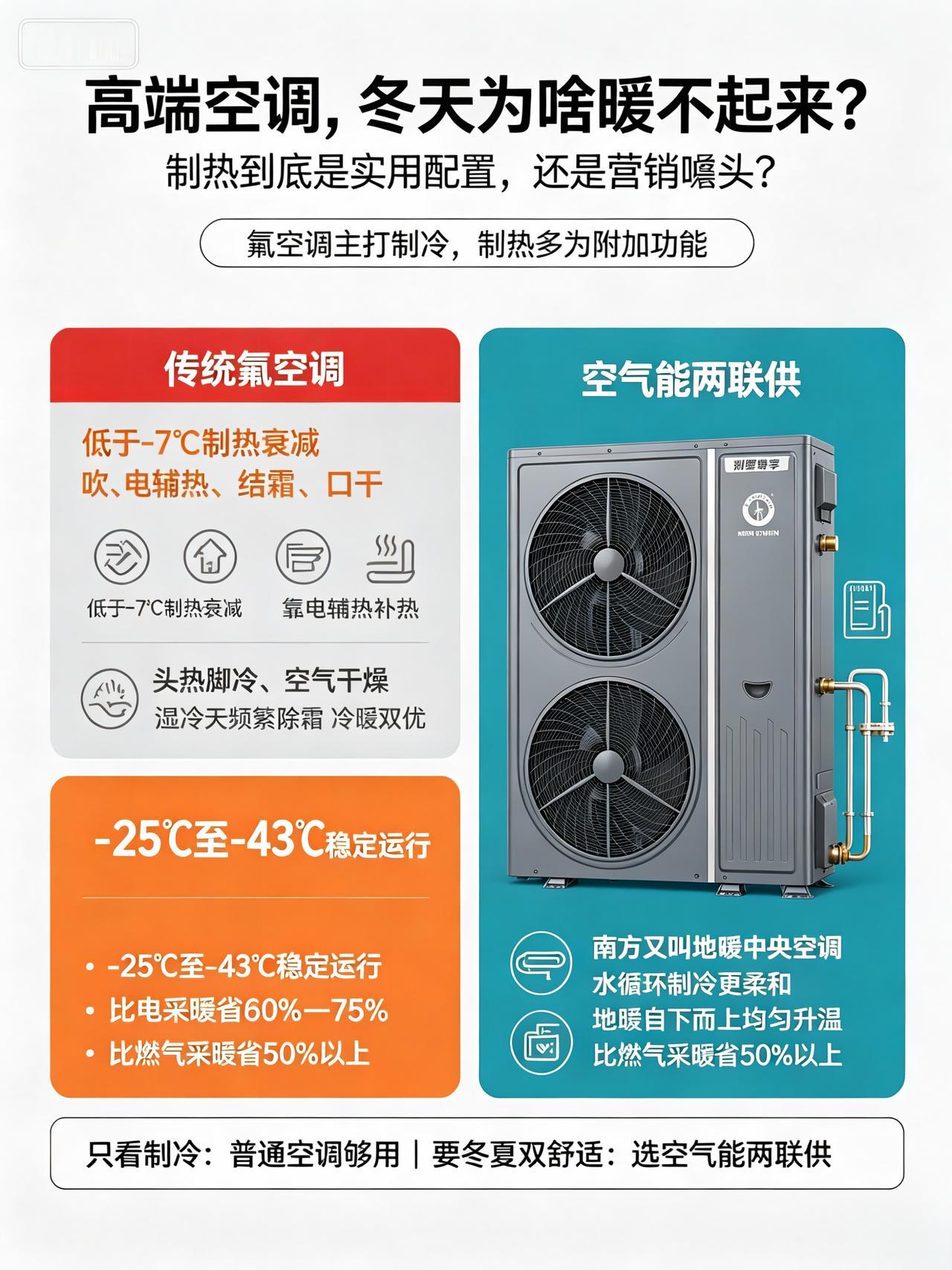 空调制热真的有用？还是纯粹的营销噱头？
 
不少家庭买高端空调，看重一机搞定冷暖