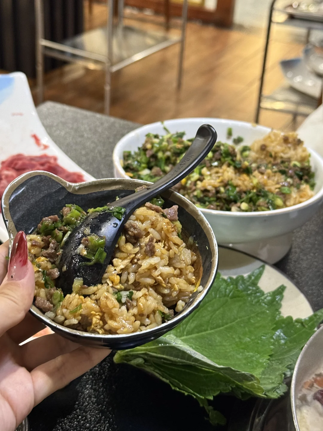 被潮汕牛肉火锅的紫苏牛肉包饭征服👍🏼