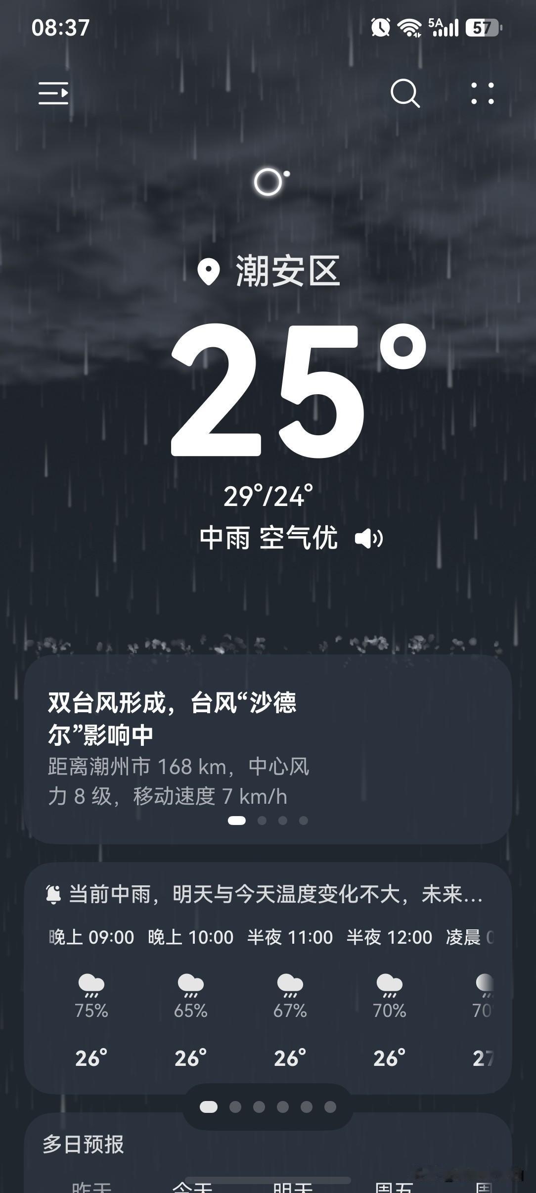 广东东部持续“倒水”中！台风沙德尔将擦过或登陆广东东部沿海！

9月2日18时，