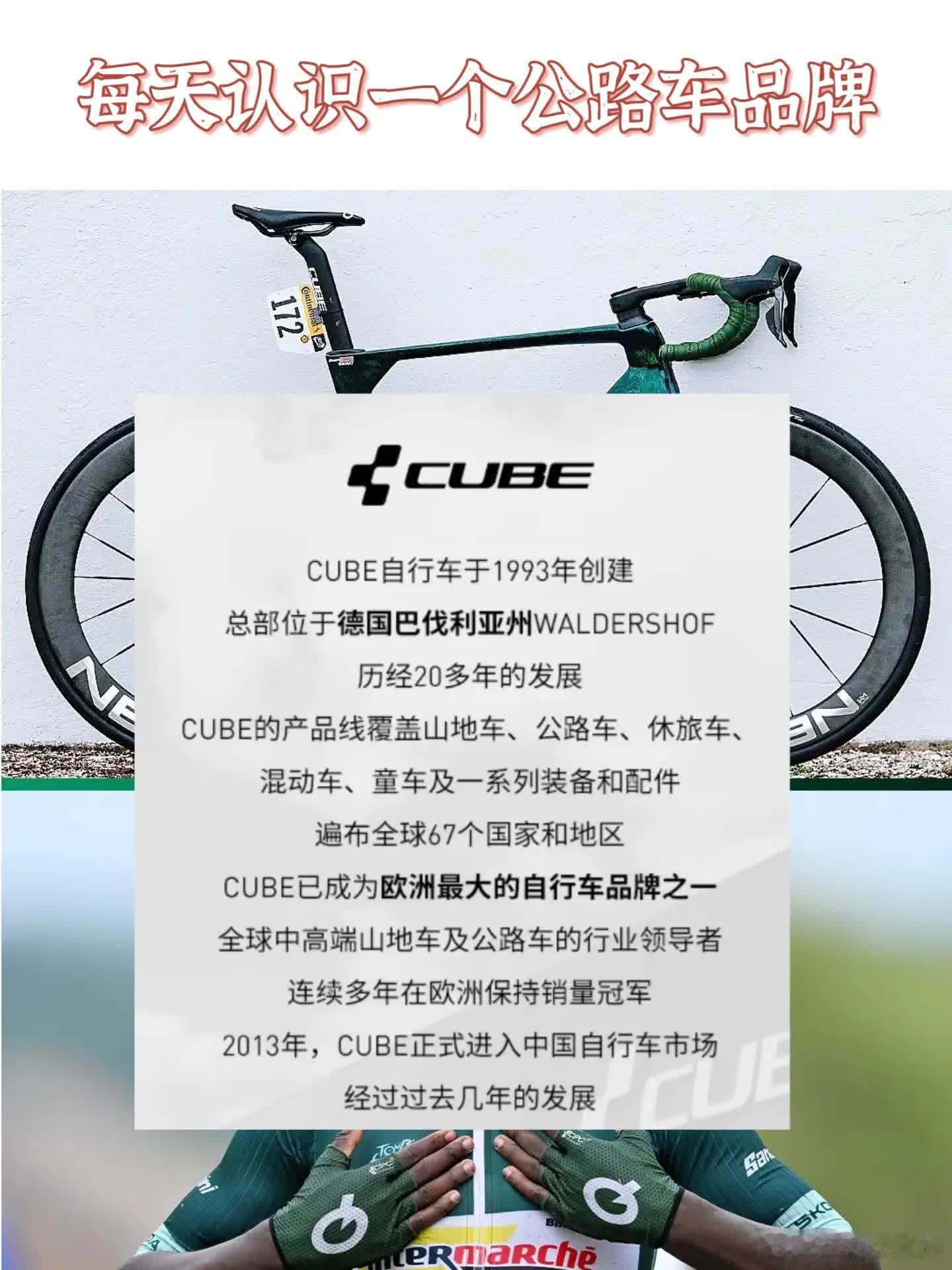 每天认识一个公路车品牌：CUBE.1993年，Marcus Pürner在德国巴