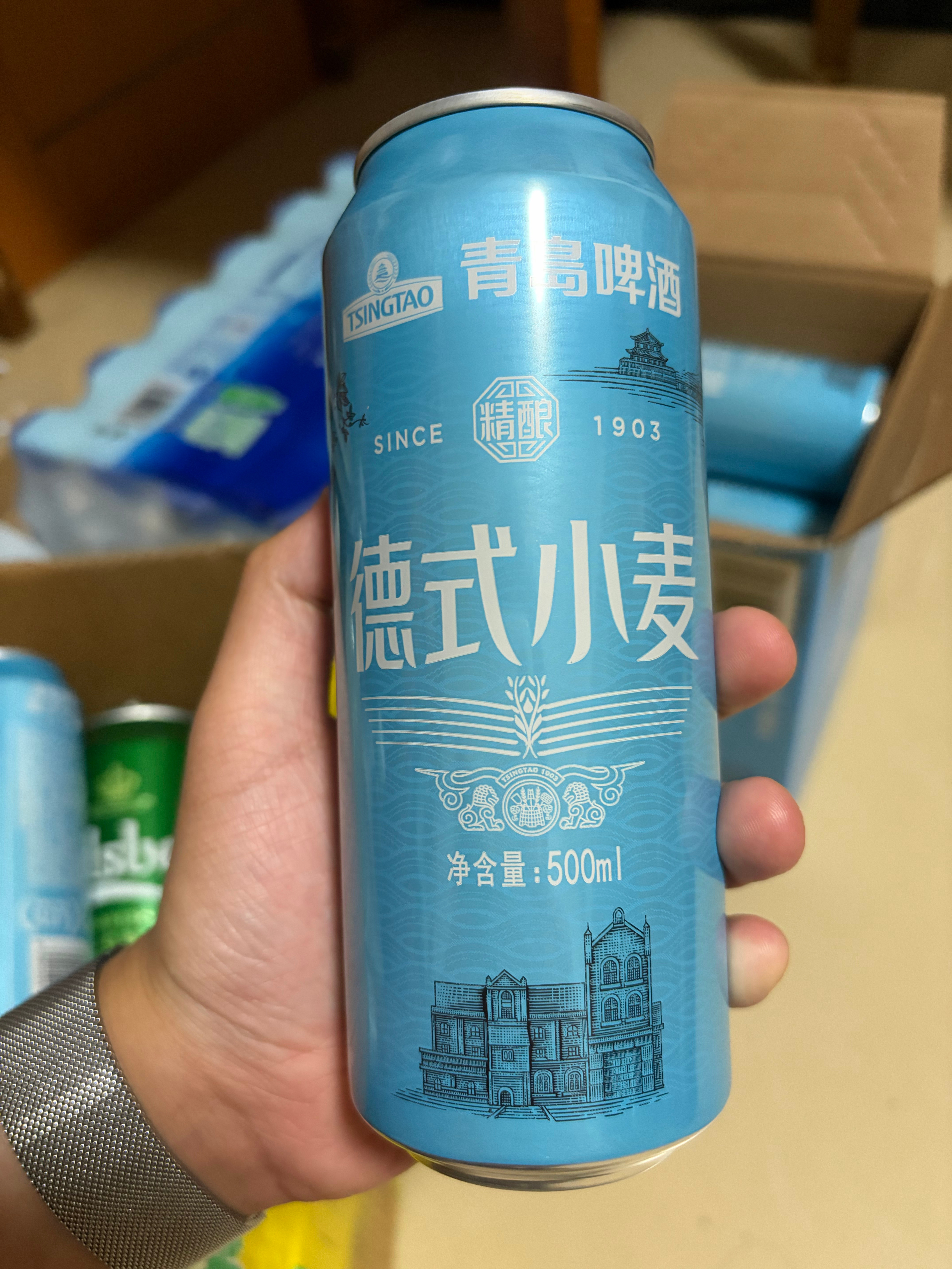 喝了一瓶还不错啊，青岛山姆里面的。啥时候过去可以不排队啊