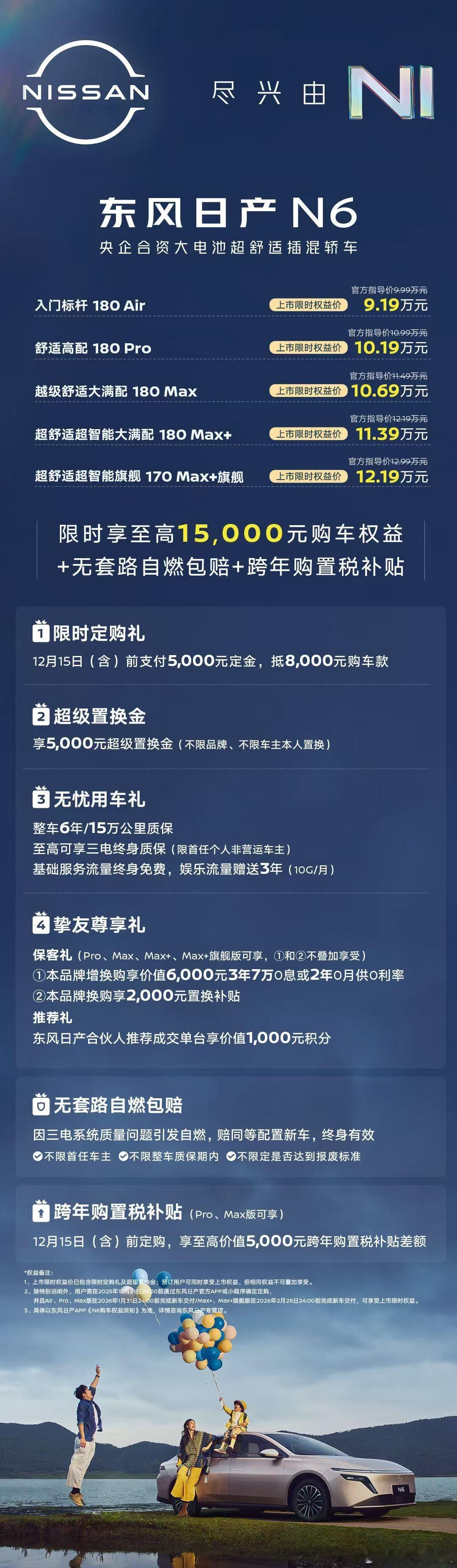 东风日产N6的价格出来了，9.19万元起的售价符合先前我“十万以内”的判断，对于