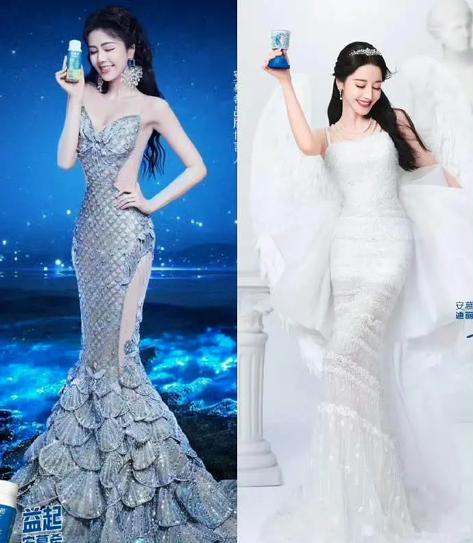 居然有网友说白鹿的照片艳压迪丽热巴了，只是妆造和背景的问题 ​​​