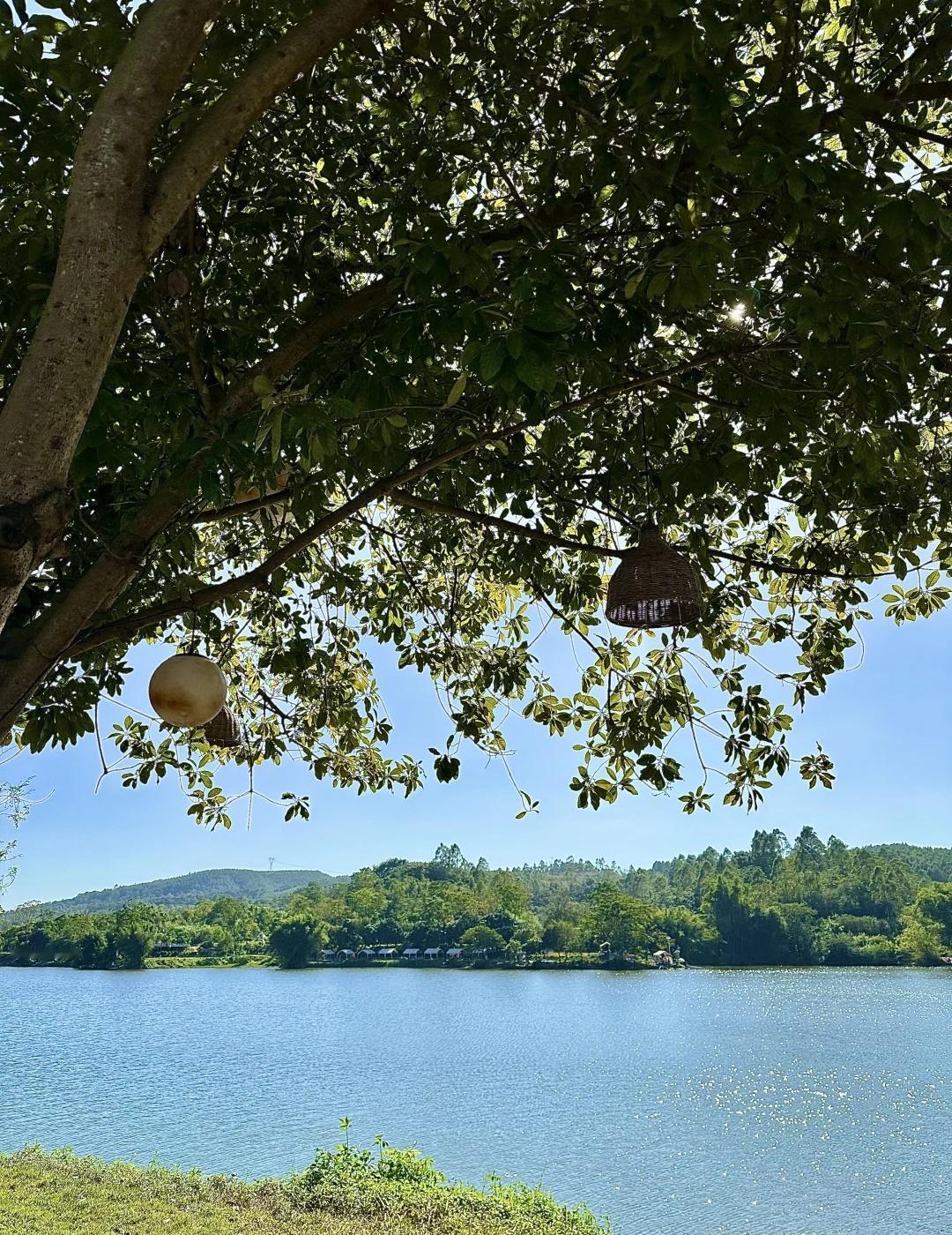 南宁市区0.5h车程的宝藏营地！
就在沙井收费站附近，牛头水库边上！天气好的时候