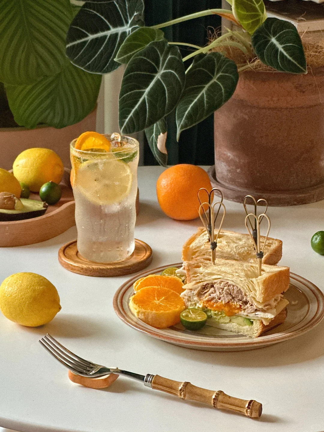 🍊夏日金枪鱼三明治🥪🫧