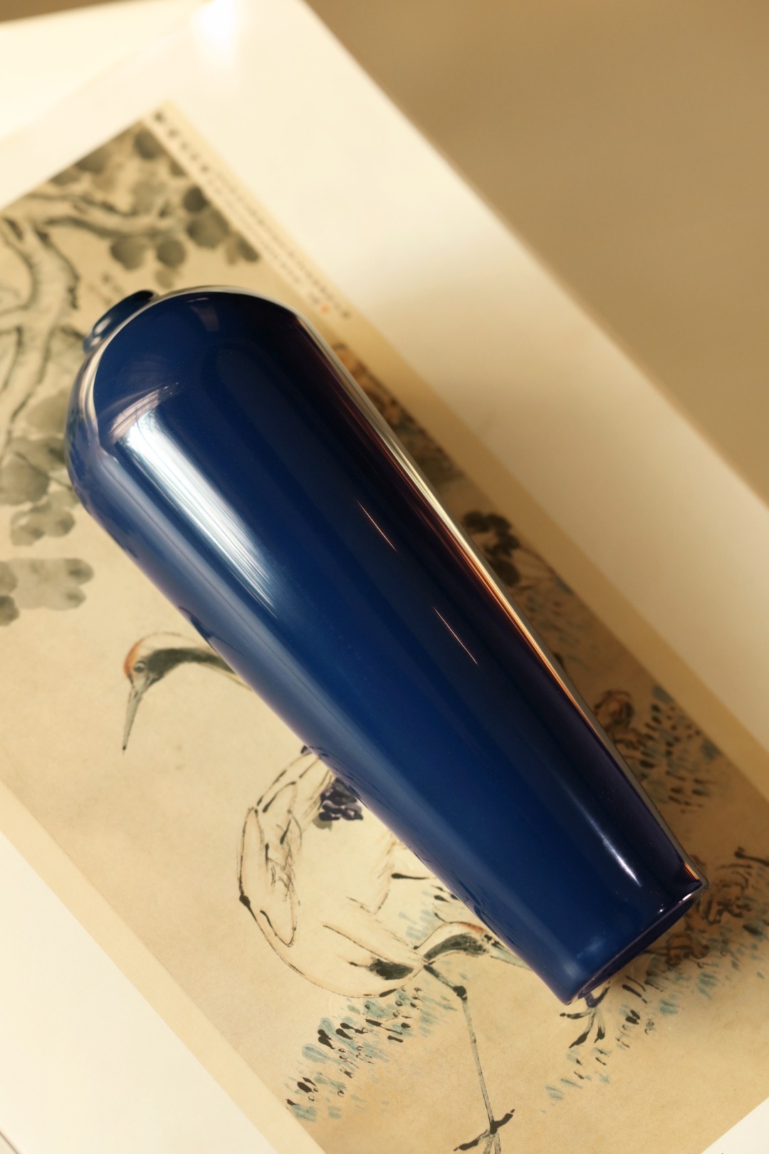 大漆 | 青蓝·美人肩承循传统非遗工艺，髤饰大漆；入案头增色添彩，历久弥新。16